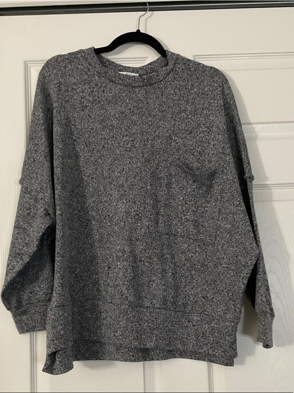 Zenana Outfitters Women's Heather Grey Crewneck Sweater